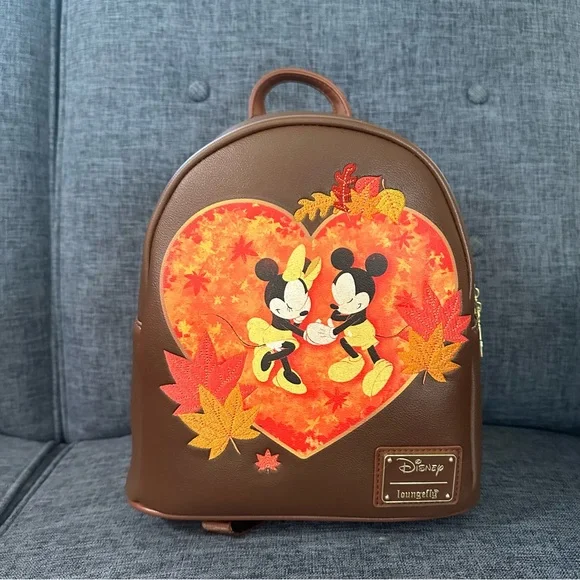 Loungefly | Bags | Nwt Loungefly Disney Autumn Mickey Minnie  display picture 3